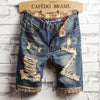 Trend big hole jeans short