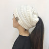 High Bun Ponytail Beanie