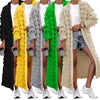 New Fashion 2024 Women's Tassel Knitted Long Coat